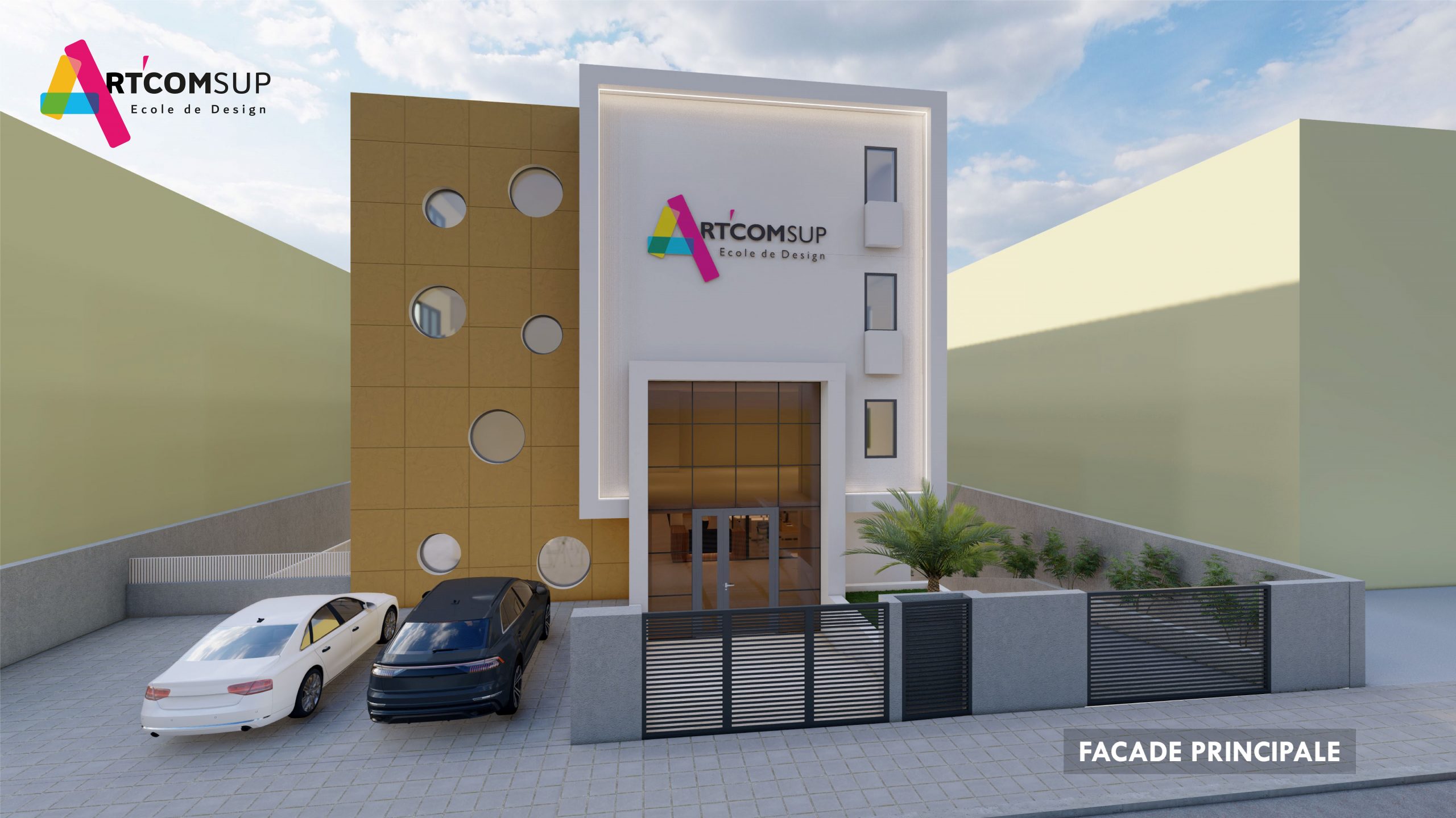 façade principale campus artcom sup